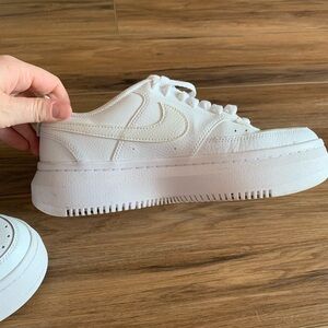 Nike White Platform Sneakers